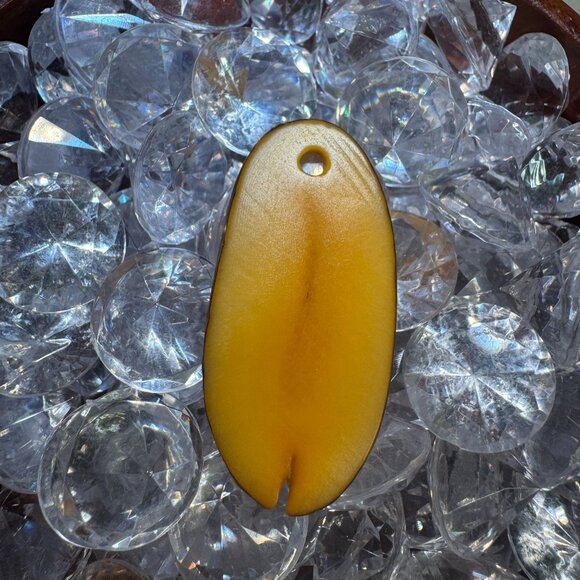 Authentic Tagua Nut Pendant Vegetable Ivory Rainforest Sustainable Jewelry - Picture 2 of 6